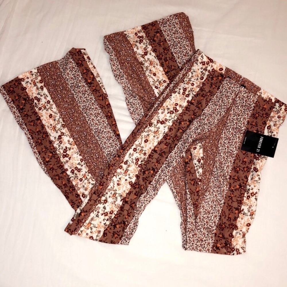 Flower flare pants